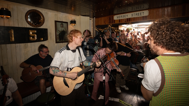 Ed Sheeran wows crowds with a surprise appearance at the Fleadh