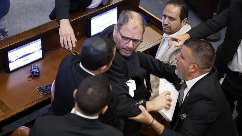 Israeli politician kicked out for protesting during Trump's Knesset speech
