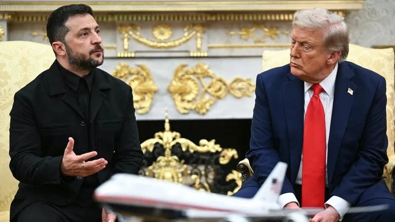 Trump &  Zelensky  meet in Washington