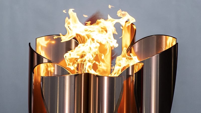 Corofin woman carries Olympic torch