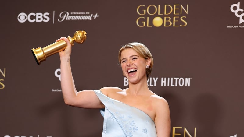 Jessie Buckley has won the Golden Globe for Best Female Actor