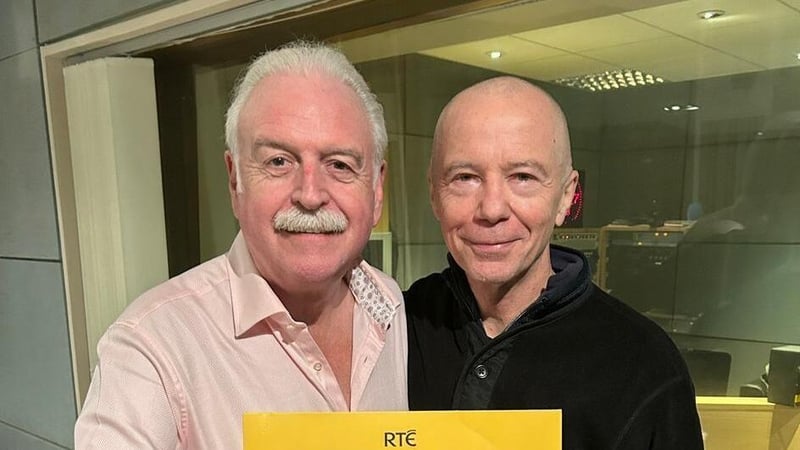 Mel Mercier in studio with Marty