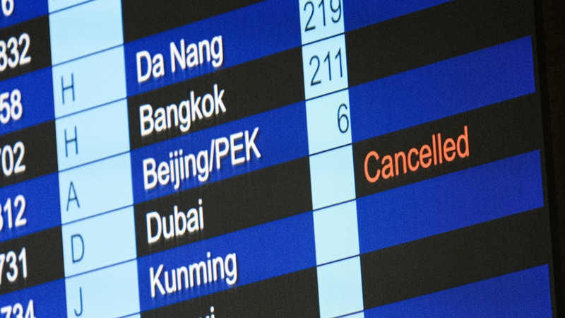 Number of cancelled Middle East flights increase