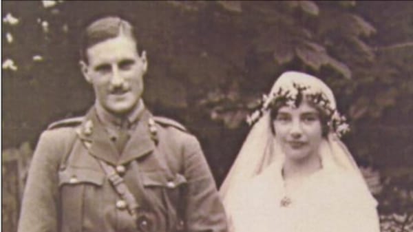 Major Compton-Smith and wife Gladys Mary Lloyd, 1916