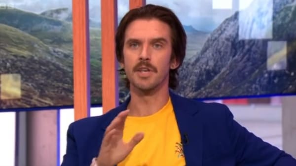 Dan Stevens on The One Show - Comments left hosts Alex Jones and Jermaine Jenas speechless as they quickly tried to move the conversation along Screengrab: The One Show/BBC
