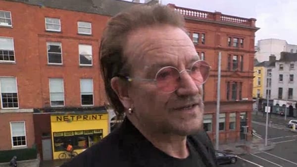 Bono - The U2 singer has been rehearsing for his book tour at the Ambassador venue in Dublin city centre